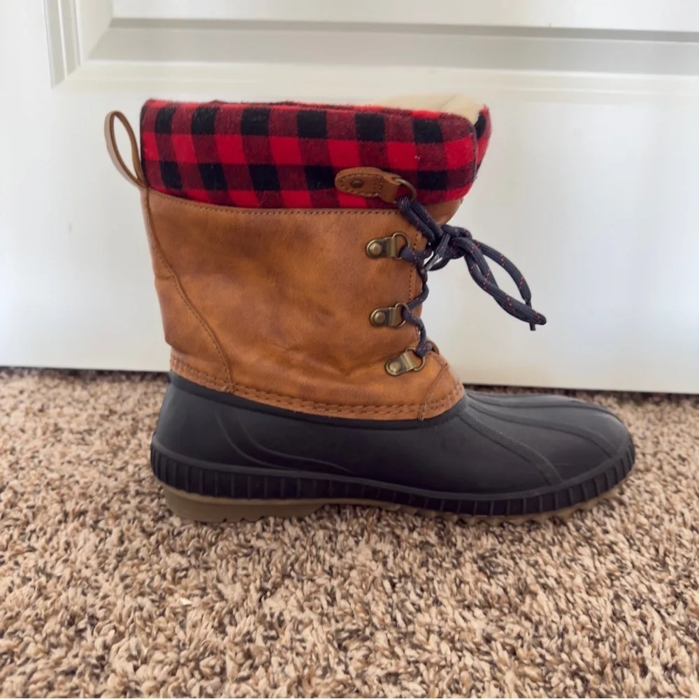 GAP Kids Lined Lace-Up Duck Boots Size 5/6